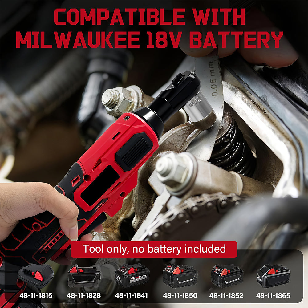 3/8" Cordless Ratchet Wrench for 20V Max, 45 Ft-Lbs, LED Light