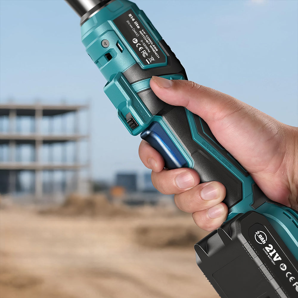 21V Cordless 3/8" Ratchet Wrench Set, 66Ft-Lbs, 200RPM, 2×2.0Ah Batteries