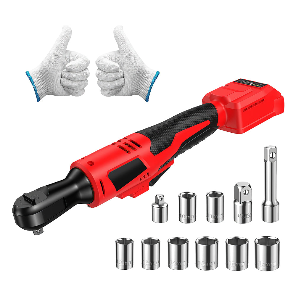 3/8" Brushless Cordless Ratchet Wrench for 20V Max, 75 Ft-Lbs