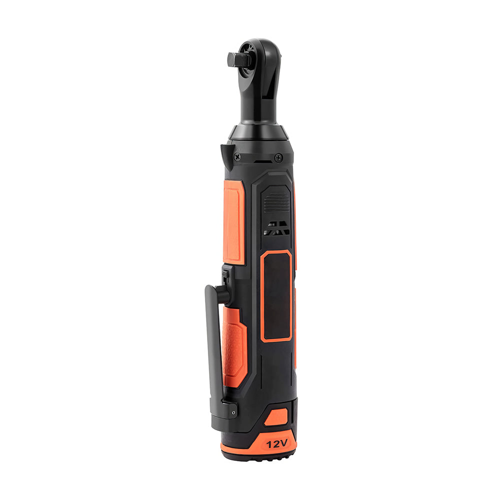 12V Cordless Electric Ratchet Wrench Kit 33 Ft lbs with 2 Batteries 3 8 Inch LED Socket Set Fast Charger 9 Sockets