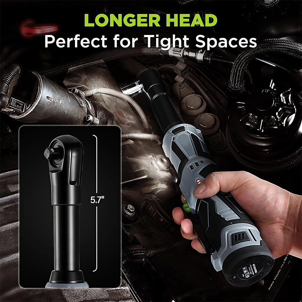 12V Cordless Power Ratchet Wrench Kit with 10 Piece Socket Set