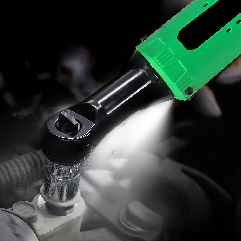 3/8" Cordless Electric Ratchet Wrench Set 12V, 40Ft-Lbs, 2×2.0Ah Batteries