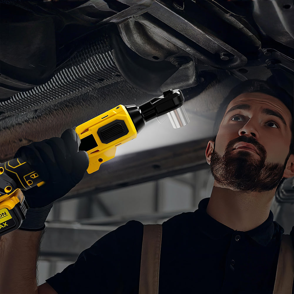 3/8" Cordless Ratchet Wrench for 20V Max, 45 Ft-Lbs, LED Light