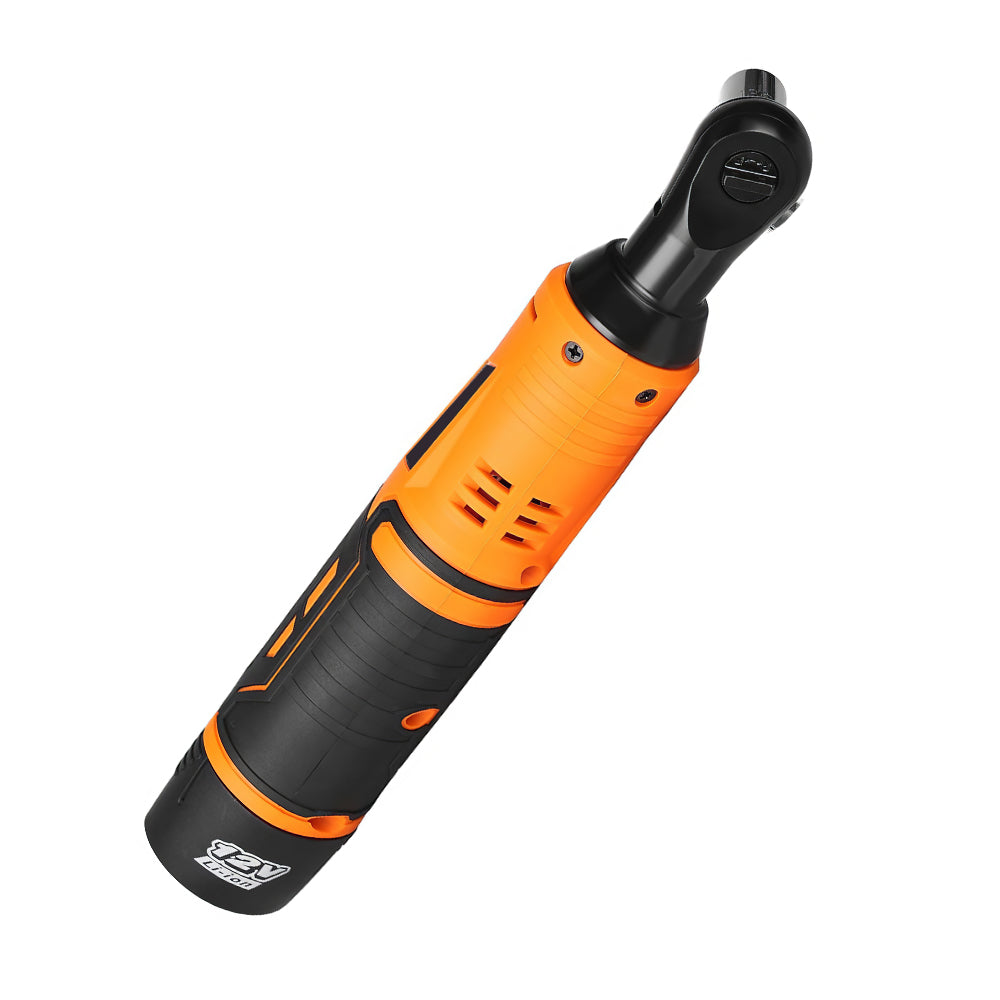 12V Cordless 3/8" Electric Ratchet Wrench Set with 2 Batteries & Fast Charge