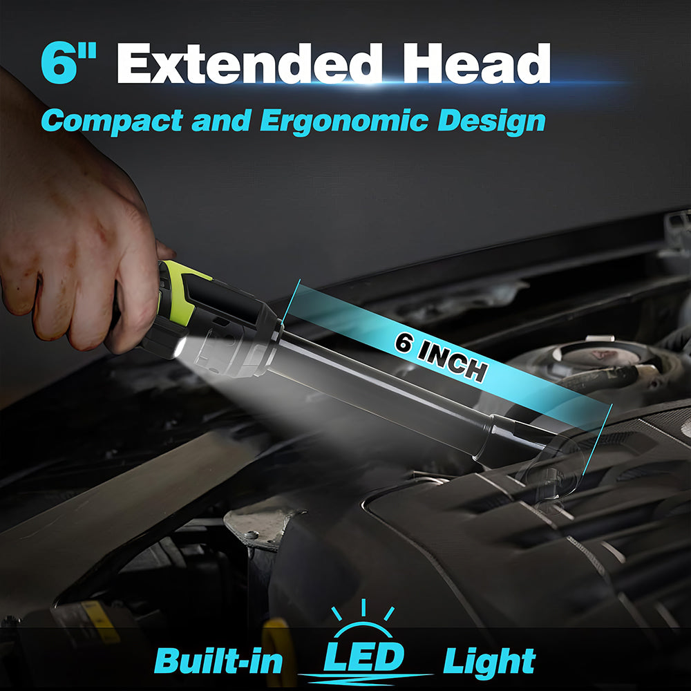 18V Cordless 3 8 Inch Ratchet Wrench 74 Ft Lbs 2 Batteries Extended